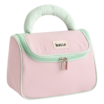 Putna kozmetička torbica s pregradama, velika kapaciteta, zatvaranje na zip, poliester