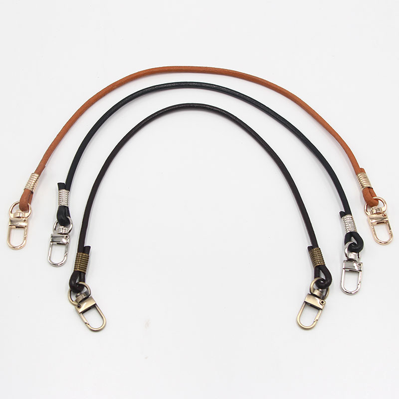 4 mm ručno izrađena okrugla traka od prave teleće kože, mali crossbody kaiš, ručka za torbu, dodatak za torbu