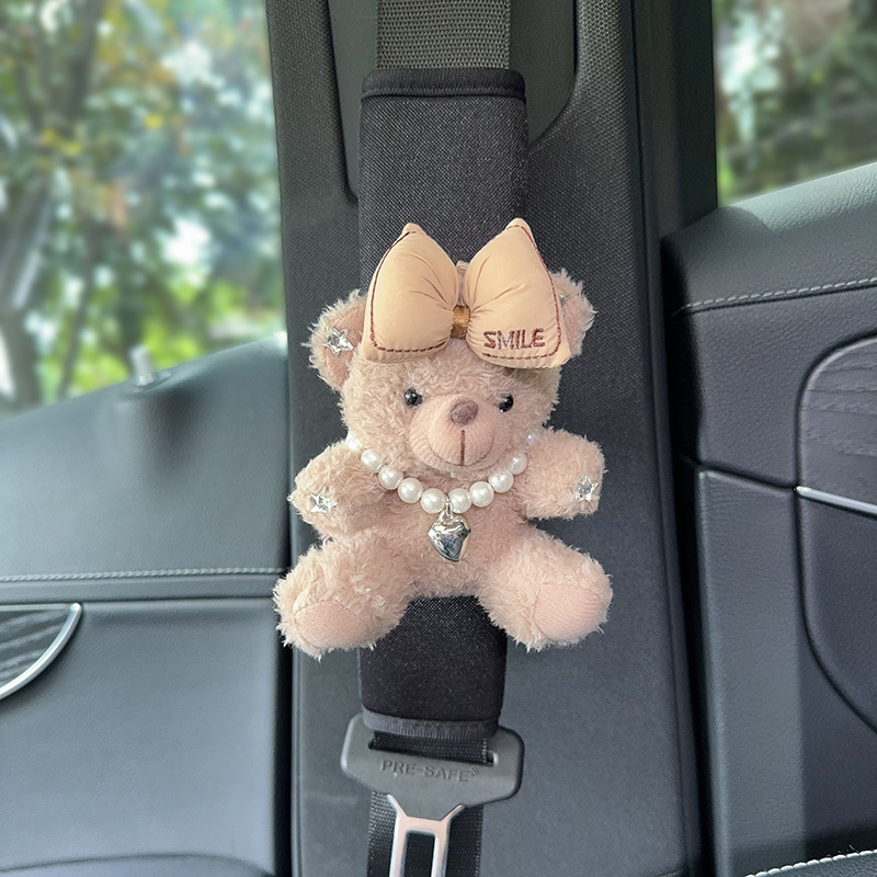 Zaštitna navlaka za remenjak automobila – mekani medo dizajn, universalno za sva godišnja doba, poliester, težina 120 g