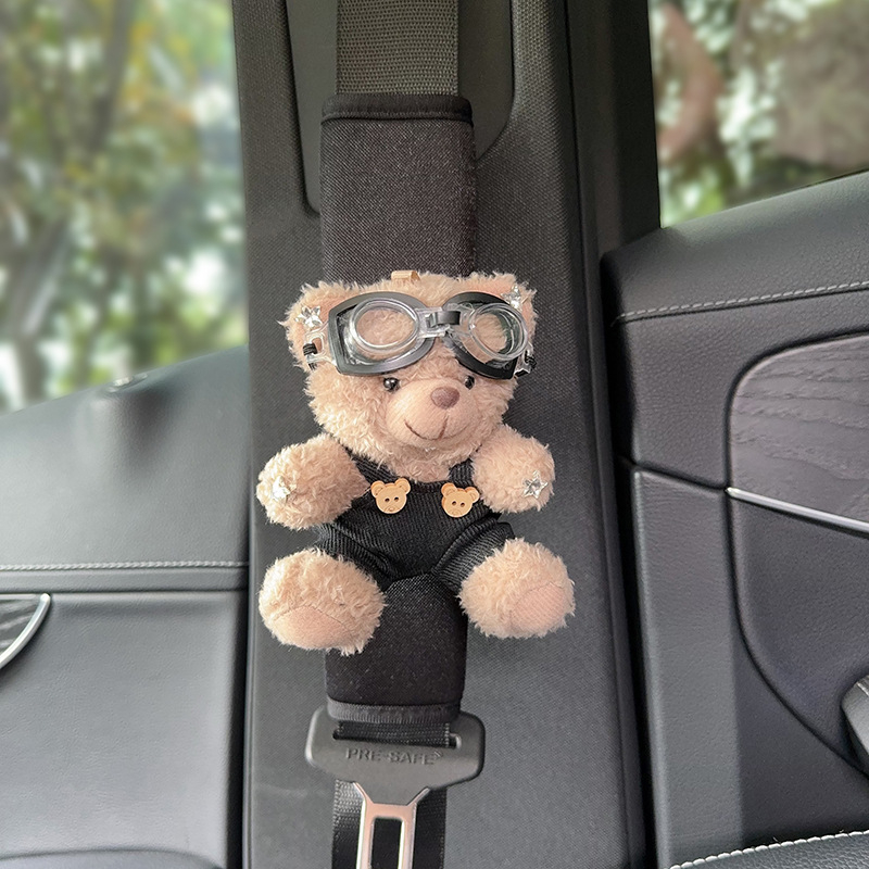 Zaštitna navlaka za remenjak automobila – mekani medo dizajn, universalno za sva godišnja doba, poliester, težina 120 g