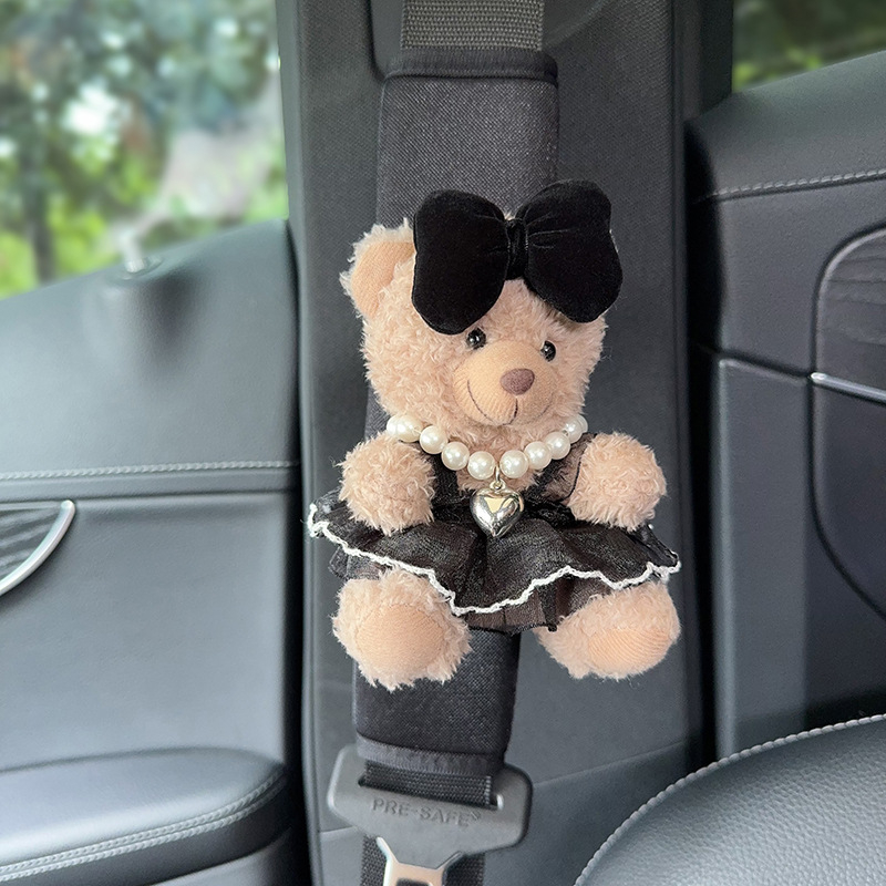 Zaštitna navlaka za remenjak automobila – mekani medo dizajn, universalno za sva godišnja doba, poliester, težina 120 g