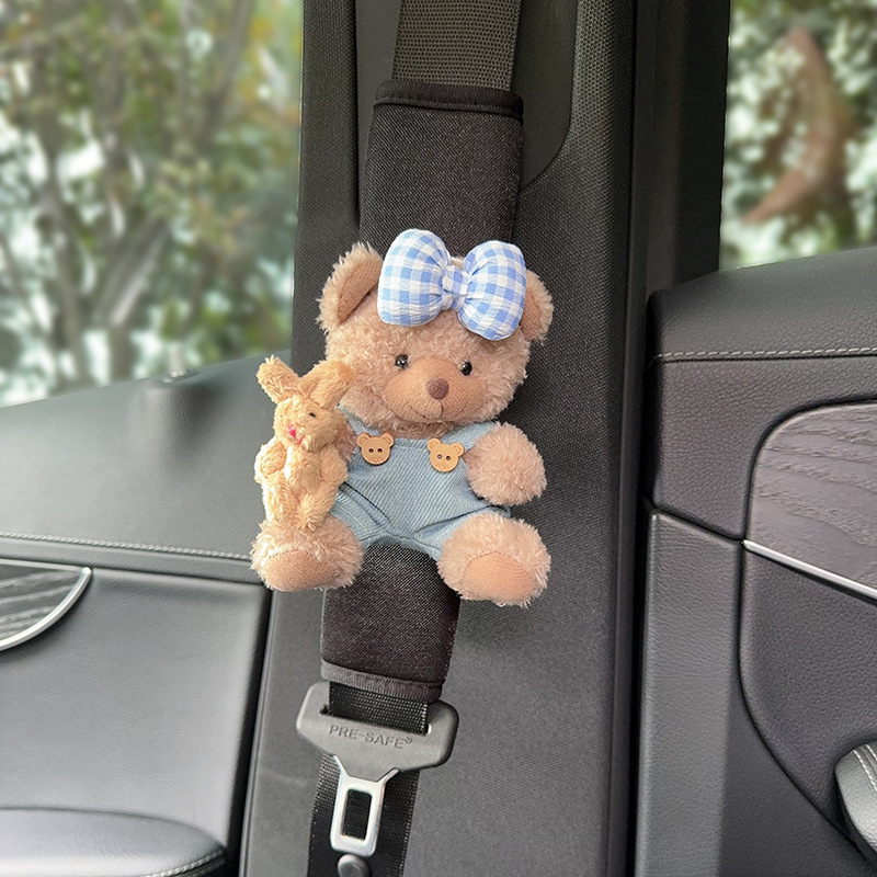 Zaštitna navlaka za remenjak automobila – mekani medo dizajn, universalno za sva godišnja doba, poliester, težina 120 g