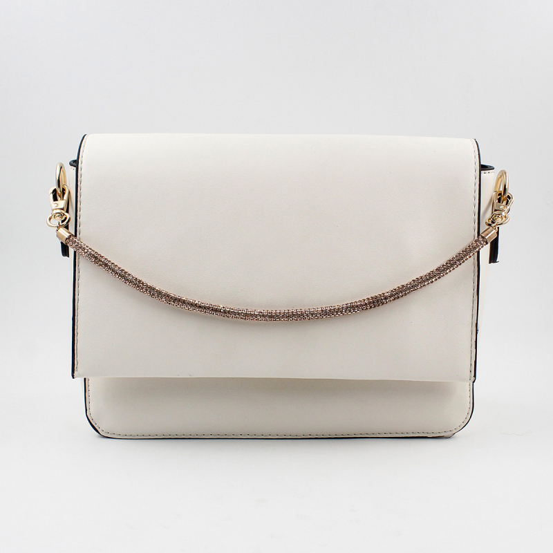 Lanac za torbu s kristalima i narukvicom za telefon, metal, duljina 32, težina 15, zima 2024