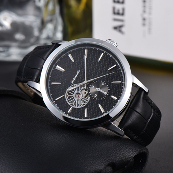 Muški mehanički sat, okrugli brojčanik, kalibar 111, mehanički mehanizam, kućište od nehrđajućeg čelika, narukvica od nehrđajućeg čelika