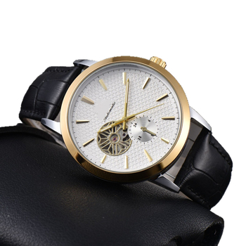 Muški mehanički sat, okrugli brojčanik, kalibar 111, mehanički mehanizam, kućište od nehrđajućeg čelika, narukvica od nehrđajućeg čelika