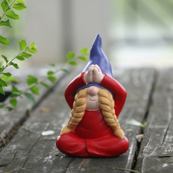 Záhradná figúrka elf Santa, karikatúrna dekorácia na kvetináče, z syntetickej živice, Huanzhi hua