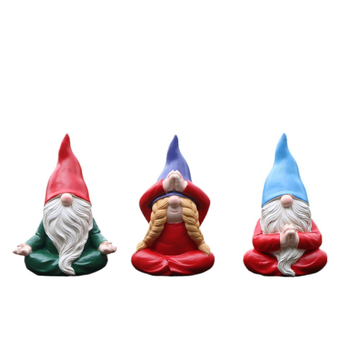 Záhradná figúrka elf Santa, karikatúrna dekorácia na kvetináče, z syntetickej živice, Huanzhi hua