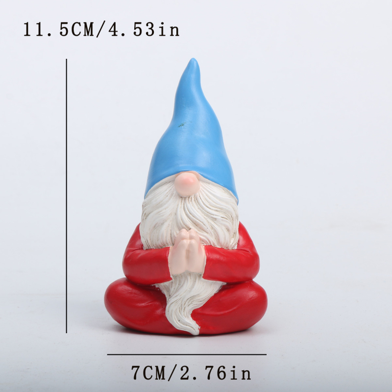 Záhradná figúrka elf Santa, karikatúrna dekorácia na kvetináče, z syntetickej živice, Huanzhi hua