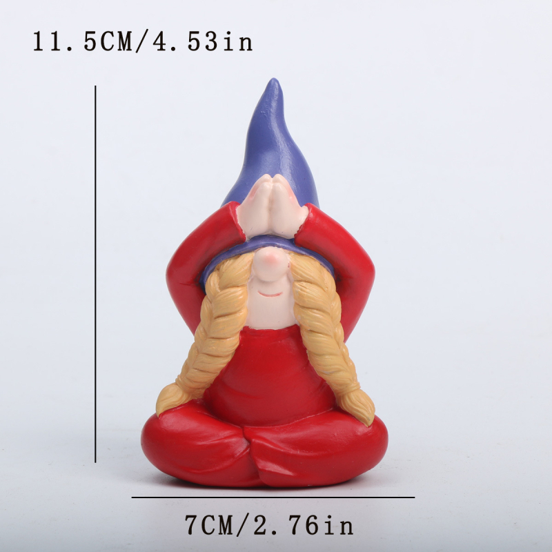 Záhradná figúrka elf Santa, karikatúrna dekorácia na kvetináče, z syntetickej živice, Huanzhi hua