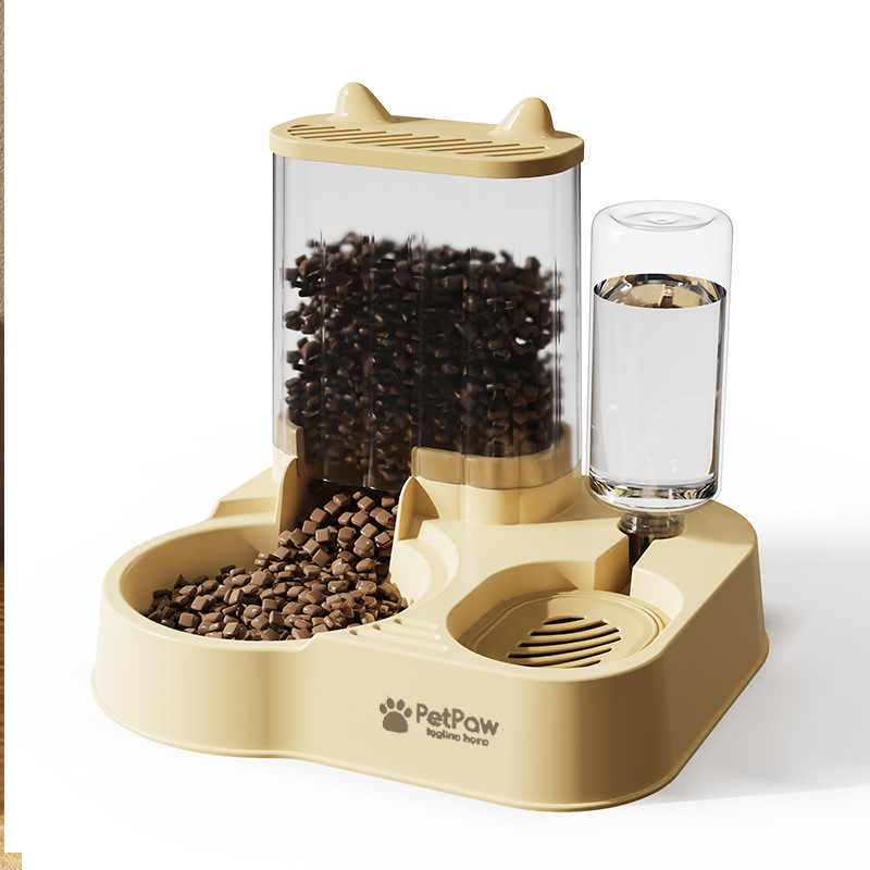 Integrált macska etető és vízadagoló | Műanyag | Márka Ham | Macskáknak | Csomagolás: 40 készlet dobozonként