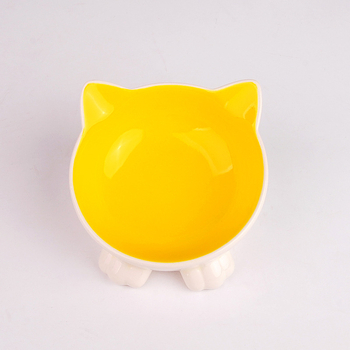 Döntött kerámia macska etető tál, nagy kapacitás, Zhejiang eredet, 24 darabos készlet