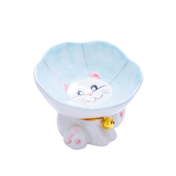 Kerámia macska tál macska arcú dizájn-nal, antiöntés