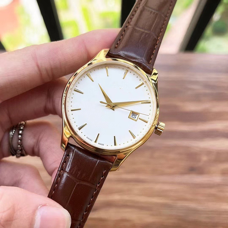 Ανδρικό μηχανικό ρολόι ημερολογίου με ατσάλινο σώμα και μπράτσελο, καντράν 40 mm, πάχος 12 mm, ορυκτό ενισχυμένο γυαλί, σπειροειδή κορώνα, διπλό κούμπωμα πεταλούδα, κίνηση 2813