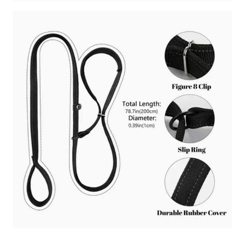 Haberie nailoninis šuns pavadėlis su integruotu muzzle