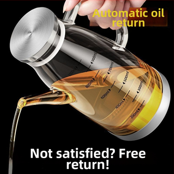 Olių pilstymo indas su erelio snapu, namų virtuvei, borosilikato stiklas, didelė talpa, automatinis atidarymas-uždarymas