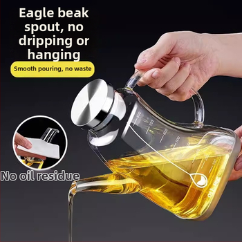 Stiklinė alyvos buteliukas Giant Chen, Šiaurės stiliaus, su automatinio atidarymo ir uždarymo funkcija.