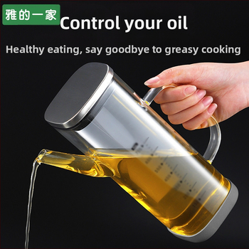 Hyvar stiklinė aliejaus talpykla, naujojo kinų stiliaus, virtuvės aliejaus indas