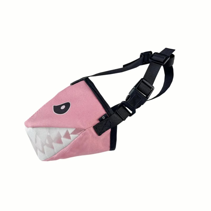 Maska za pse s dizajnom ajkule, protiv ugriza, protiv lajanja, trening, podesiva