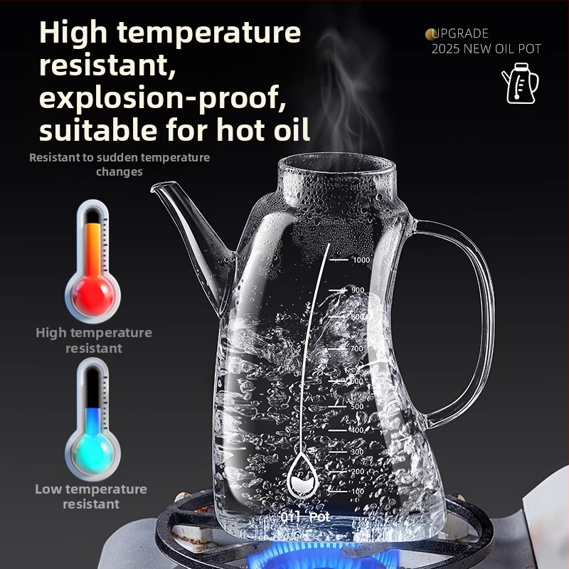 Stiklinė aliejaus buteliukas, nordinio stiliaus, su automatinio atidarymo ir uždarymo funkcija, Giant Chen