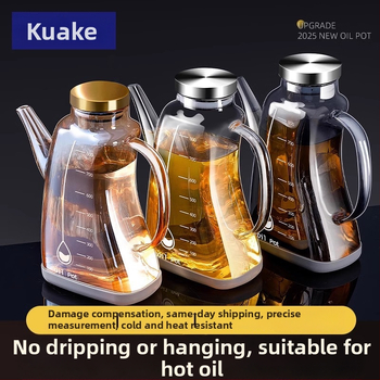 Giant Chen stiklinė alyvos buteliukas, nordinio stiliaus, automatinis dangtelio atidarymas