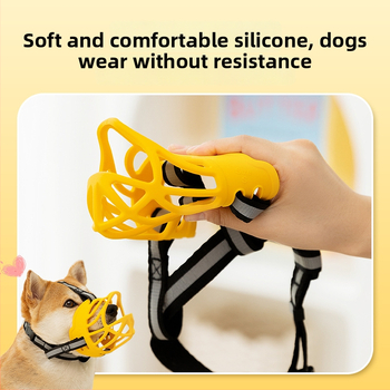 Dog muzzle, TPE material, Hippie dog private brand, non-imported