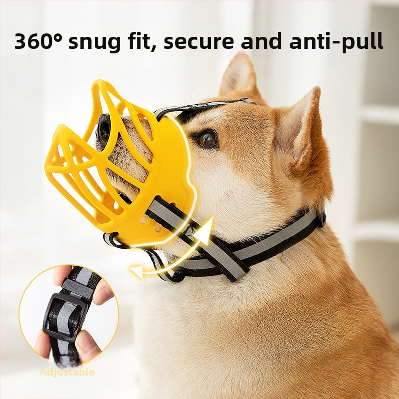 Dog muzzle, TPE material, Hippie dog private brand, non-imported