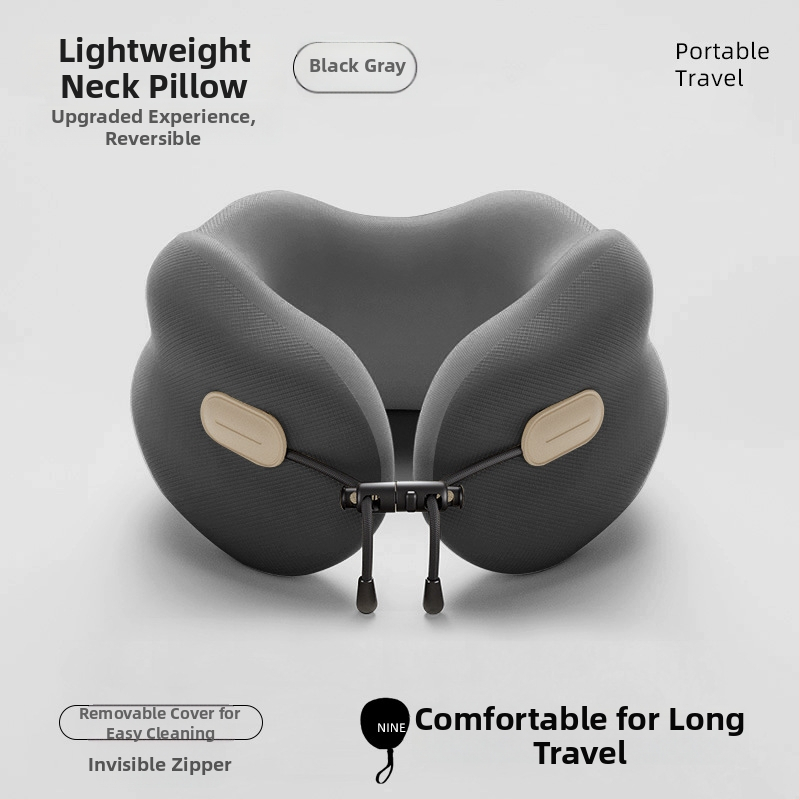 U-kujuline kaela padi mäluvaht, kaasaskantav kokkupandav reisipadi täiskasvanutele (Täidis: mäluvaht; Kate: polüester-puuvillane; Stiil: moodne minimalistlik; Tüüp: U-kujuline padi)