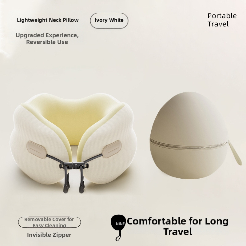 Mäluvahtist kaelapadi – U-kujuline, polüester-puuvillane kangas, kaasaegne minimalistlik stiil, täiskasvenutele