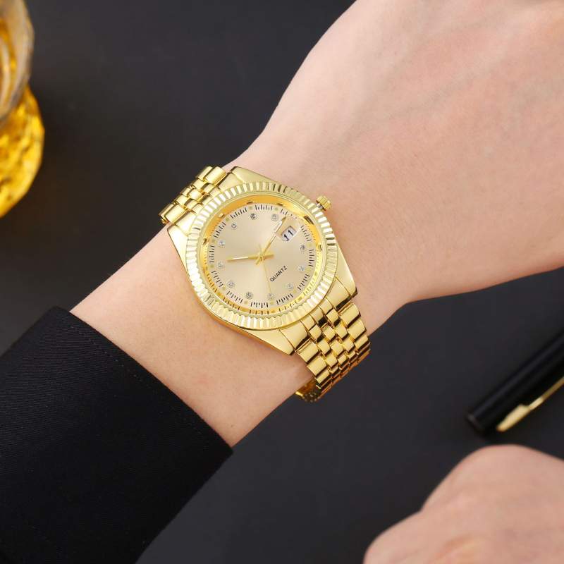 Sat za parove s kvarcnim mehanizmom Seagull SL68, kućište od zlitine i kaiš od zlitine