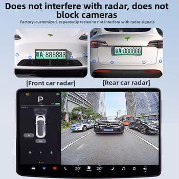 Tesla plutajući okvir za registarsku pločicu, integrirani držač, plastična izrada, za vozila Tesla
