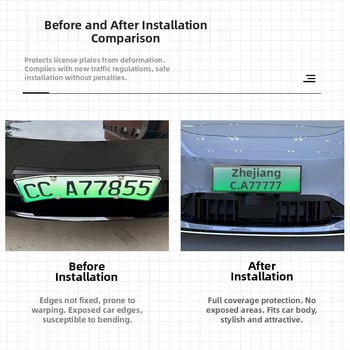 Rámček registračnej značky pre Equation Leopard Titanium 7, plast, plné krytie, automobilový doplnok