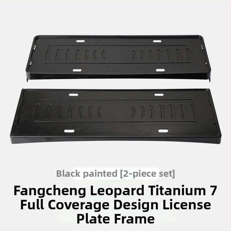 Rámček registračnej značky pre Equation Leopard Titanium 7, plast, plné krytie, automobilový doplnok
