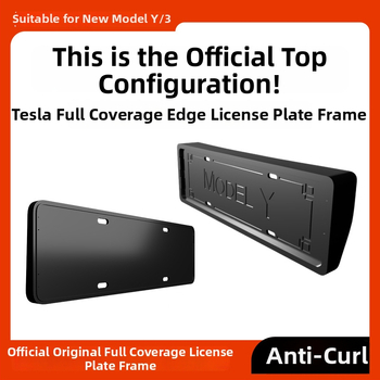 Ramă pentru numărul de înmatriculare Tesla Model Y/3 – Noua versiune, Stil OEM, Plastic, Piesa 00004, Marca Morning Star