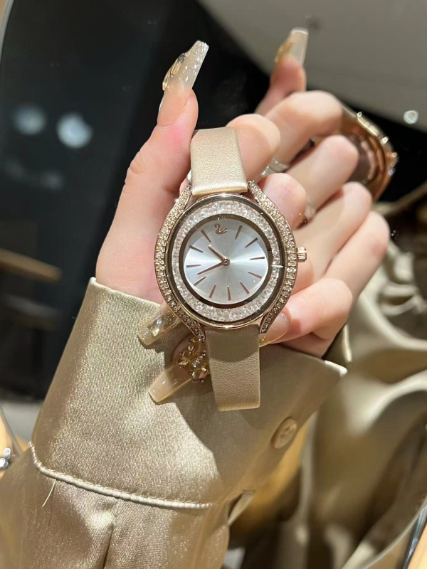 Masafei ceas femei Quartz, cadran oval, curea din oțel inoxidabil, rezistență la apă 31 m, grosime 10 mm