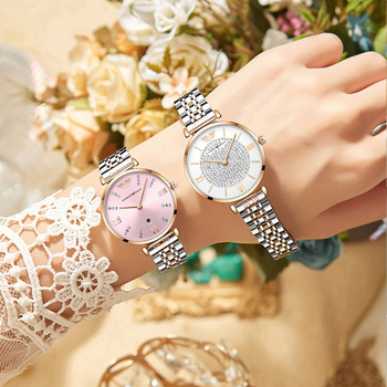 Ženski kvarcni sat Italian Kay, 30m vodootpornost, nehrđajući čelik kućište i kaiš, mineralno staklo