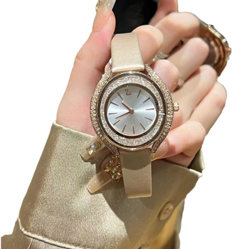 Ceas dama cu diamant, rezistent la apă, cuarț, cadran oval, brățară din oțel inoxidabil, mișcare Miyota japoneză