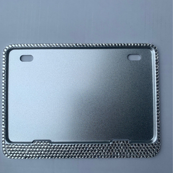 Cadru pentru plăcuța de înmatriculare a motocicletei cu cristale și efect de flash, aliaj de aluminiu, model B-XB01, universal pentru motociclete, scutere și motociclete electrice