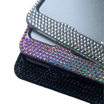 Cadru pentru plăcuța de înmatriculare a motocicletei cu cristale și efect de flash, aliaj de aluminiu, model B-XB01, universal pentru motociclete, scutere și motociclete electrice