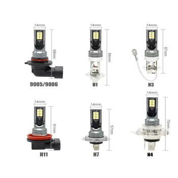 LED lampica za maglu 3030 12SMD, 24W, 12-24V, kompatibilna s bazama H4/H7/H11/9005/H16/P13W