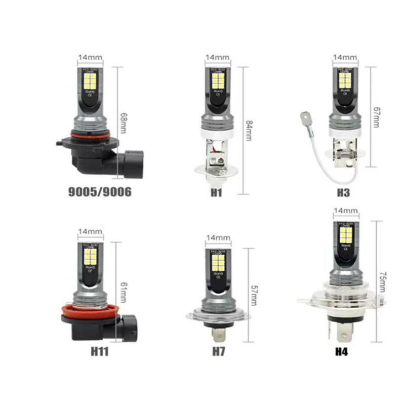 LED lampica za maglu 3030 12SMD, 24W, 12-24V, kompatibilna s bazama H4/H7/H11/9005/H16/P13W