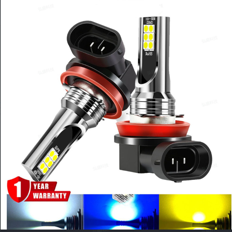 LED lampica za maglu 3030 12SMD, 24W, 12-24V, kompatibilna s bazama H4/H7/H11/9005/H16/P13W