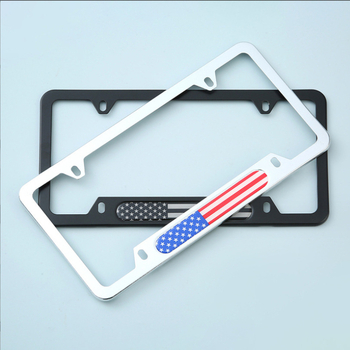 Rama za registarsku pločicu od aluminijske legure za US standard – Model 0324, Dio 265, Tip: US standard naljepnica s logom, Kompatibilno s US propisima