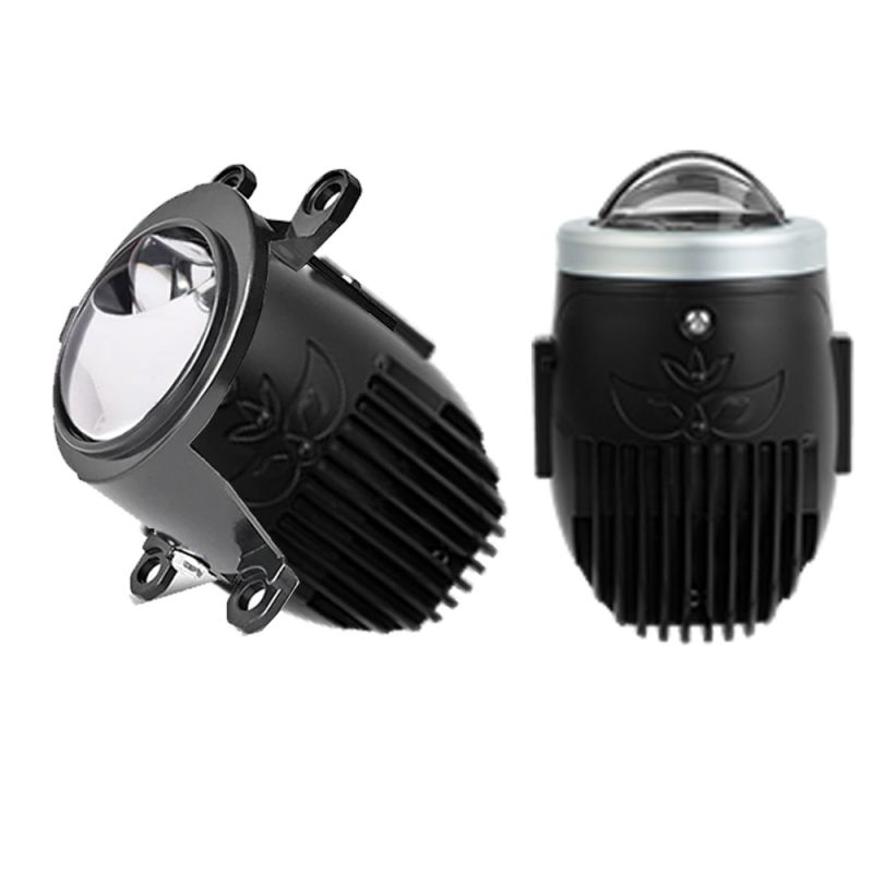 Lumină LED de ceață frontală cu fascicul dublu, lentilă integrată, controlată prin aplicație, 12V, 6000 lm