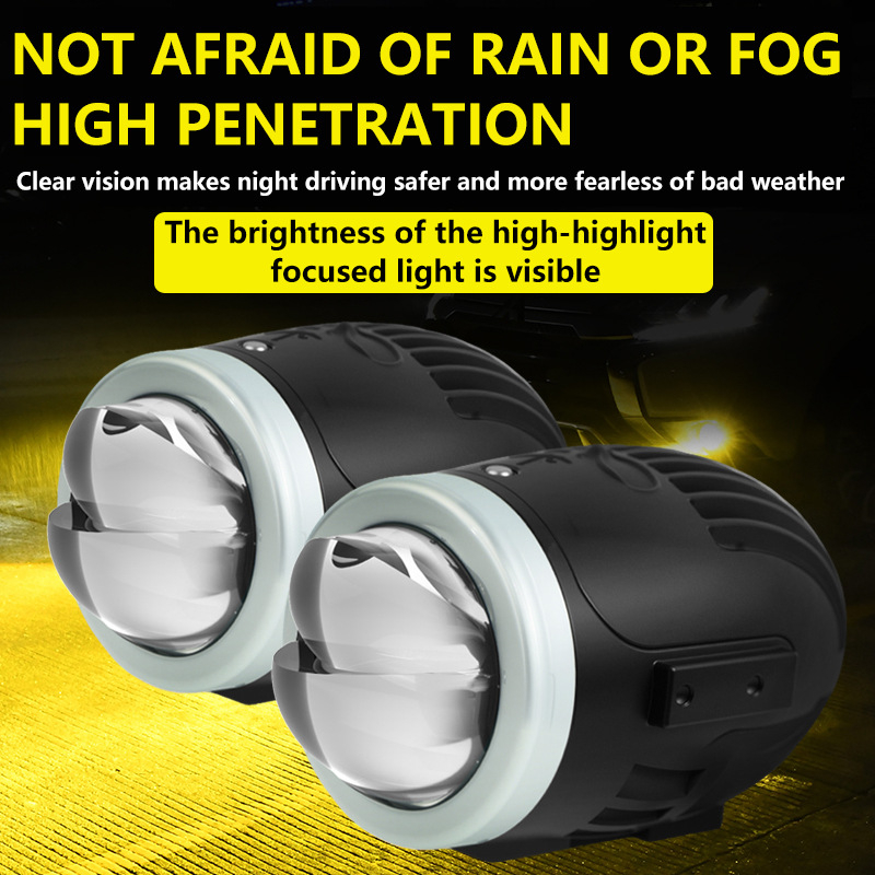LED predné hmlové svetlo pre auto s vysokým jasom, 12V, 6000 lm, 42W/60W, životnosť 50 000 h