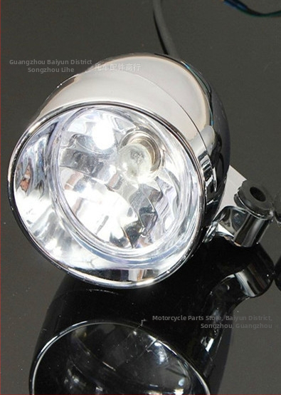 Motocyklové LED hmlové svetlo, ABS puzdro, 5W, 12V, model D-002, kompatibilné s motocykľmi