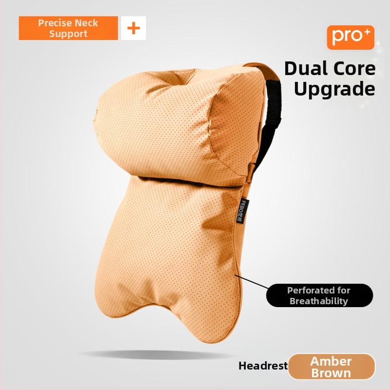 Whale jastuk za vrat auta – vanjski materijal yacht suede, punjenje od oblaka pamuka, minimalistički dizajn, univerzalno za sva automobilska sjedala