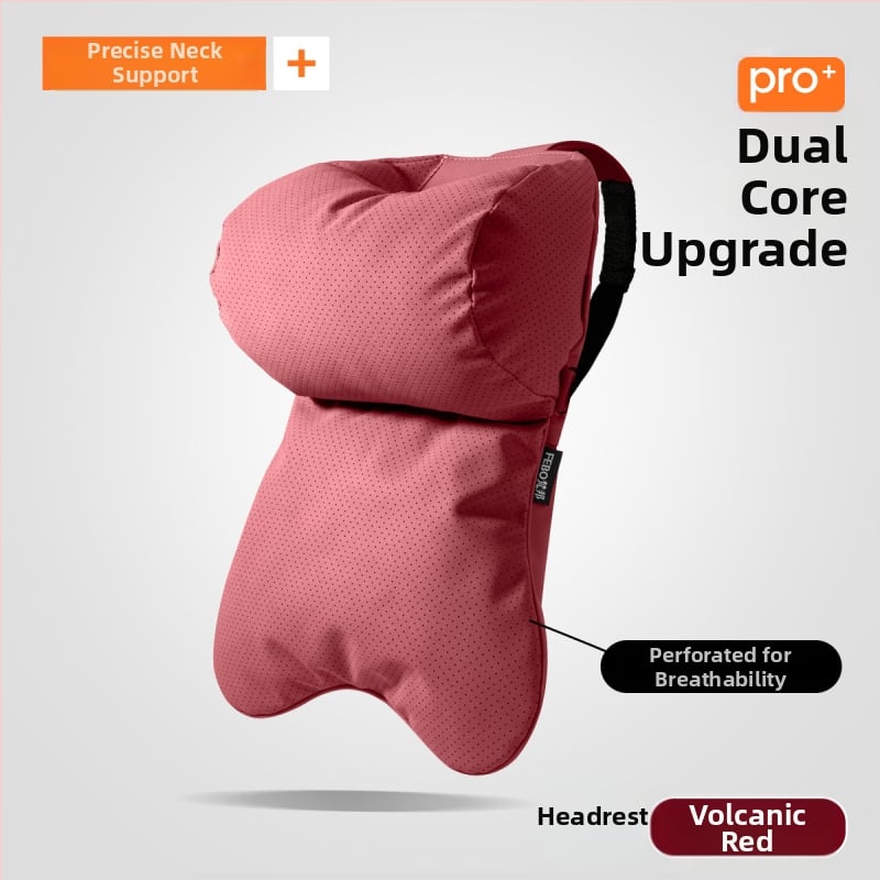 Whale jastuk za vrat auta – vanjski materijal yacht suede, punjenje od oblaka pamuka, minimalistički dizajn, univerzalno za sva automobilska sjedala