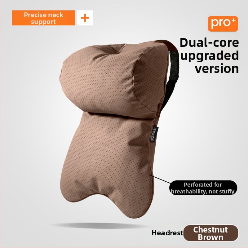 Whale jastuk za vrat auta – vanjski materijal yacht suede, punjenje od oblaka pamuka, minimalistički dizajn, univerzalno za sva automobilska sjedala