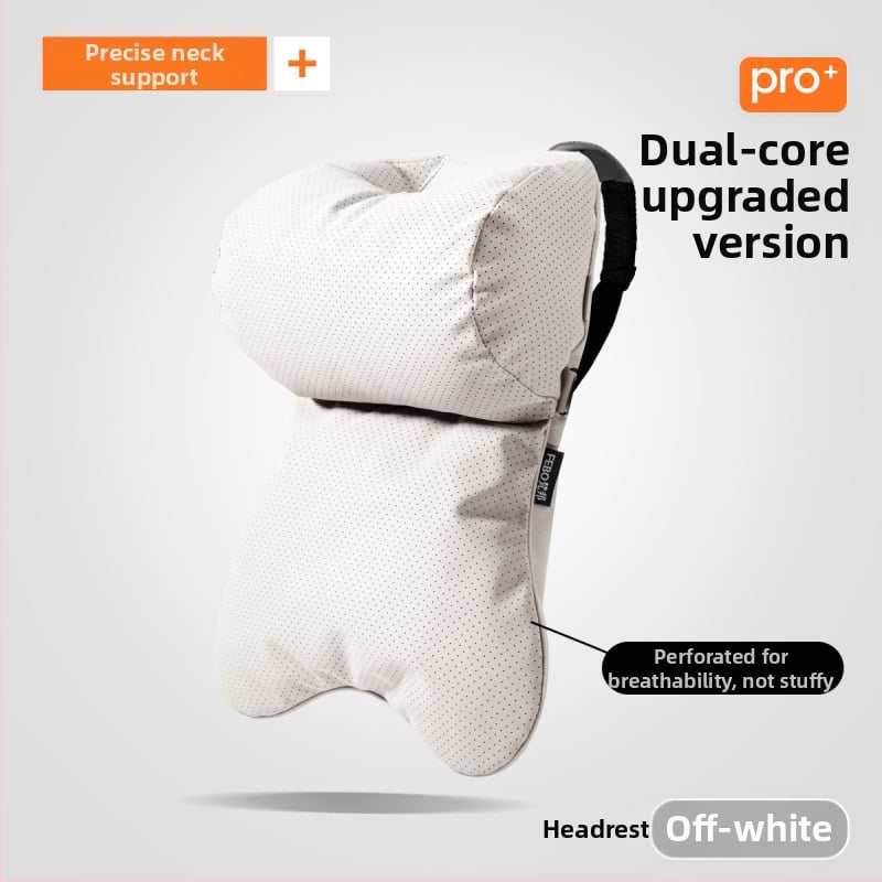 Whale jastuk za vrat auta – vanjski materijal yacht suede, punjenje od oblaka pamuka, minimalistički dizajn, univerzalno za sva automobilska sjedala