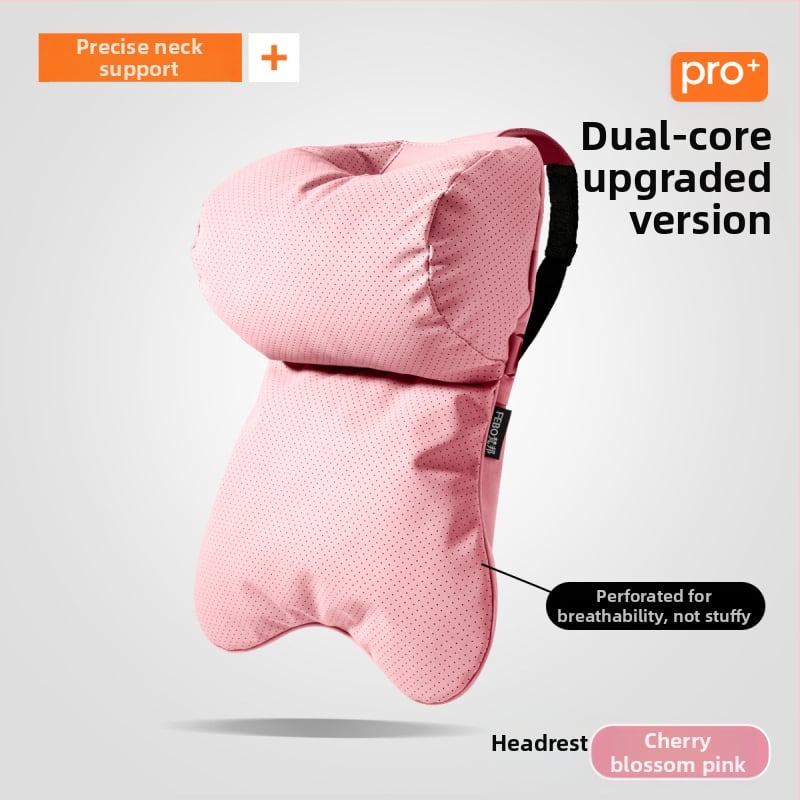 Whale jastuk za vrat auta – vanjski materijal yacht suede, punjenje od oblaka pamuka, minimalistički dizajn, univerzalno za sva automobilska sjedala